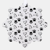 Carte Décorative Joyeux Pawlidays Moderne Personnalisé Animaux de c (Verso)