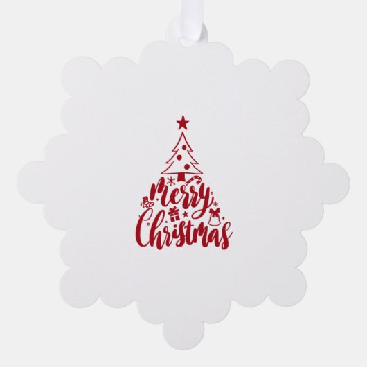 Carte Décorative Joyeux sapin de Noël (Recto)