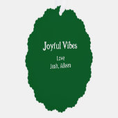 Carte Décorative Joyful Vibes green Christmas holidays love family (Droite)
