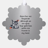 Carte Décorative Keepsake Memorial Semi-Truck Tractor-trailer (Verso)