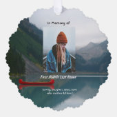 Carte Décorative Keepsake Memorial Wilderness Lake Canoe (Recto)