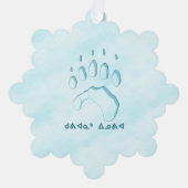 Carte Décorative Kuvianak Innovia - Empreinte de patte de l'ours po (Recto)