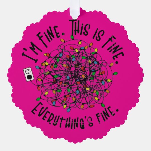 Carte Décorative La vérité angoissée du stress des fêtes (Recto)