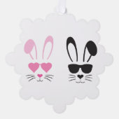 Carte Décorative Lapin de Pâques (Recto)