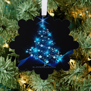 Carte Décorative l'arbre de Noël stylisé et lumineux de SlipperyJoe