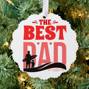 Carte Décorative Le Meilleur Papa du Monde