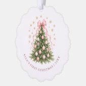 Carte Décorative Le premier Noël de bébé (Gauche)