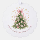 Carte Décorative Le premier Noël de bébé (Recto)