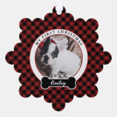 Carte Décorative Le premier Noël du chien (Verso)