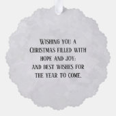 Carte Décorative Le président Donald Trump - Photo Keepsaké (Verso)