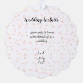 Carte Décorative Le site web mariage scanner code QR pour les détai (Verso)