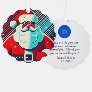 Carte Décorative L'enchantement personnalisé du père Noël