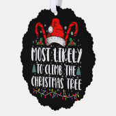 Carte Décorative Les Plus Susceptibles D'Grimper À L'Arbre De Noël (Gauche)