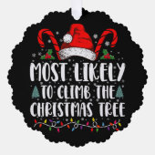 Carte Décorative Les Plus Susceptibles D'Grimper À L'Arbre De Noël (Recto)