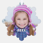 Carte Décorative Let is Snow Happy Snowman with Photo Back (Verso)