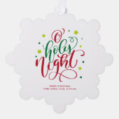 Carte Décorative Lettre de la nuit Sainte photo (Recto)