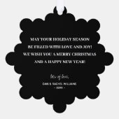 Carte Décorative Light Strands Joyeux Noël Photo (Verso)