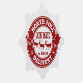 Carte Décorative Livraison du pôle Nord Cadeau de Noël (Droite)