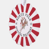 Carte Décorative Livraison spéciale du pôle Nord Rudolph Noël (Gauche)