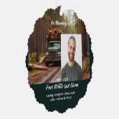 Carte Décorative Logging Truck Driver  Memorial Keepsake  (Droite)