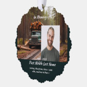 Carte Décorative Logging Truck Driver  Memorial Keepsake  (Gauche)