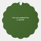 Carte Décorative Logo d'affaires personnalisé Courbe de Noël (Verso)