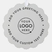 Carte Décorative Logo de commerce (Verso)