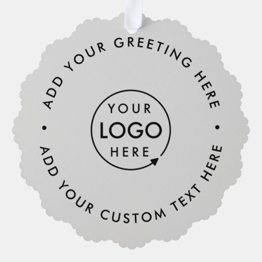 Carte Décorative Logo de commerce (Verso)