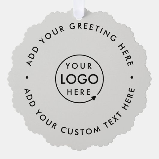 Carte Décorative Logo de commerce (Recto)