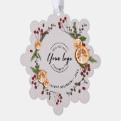 Carte Décorative Logo d'entreprise de feuillages orange sèches à fr (Gauche)