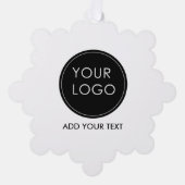 Carte Décorative Logo d'entreprise Entreprise Blanc (Recto)