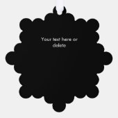 Carte Décorative Logo d'entreprise Entreprise Noir (Verso)