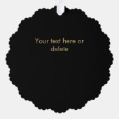 Carte Décorative Logo d'entreprise Entreprise Noir (Verso)