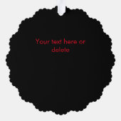 Carte Décorative Logo d'entreprise Entreprise Noir (Verso)