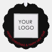 Carte Décorative Logo d'entreprise Entreprise Noir (Recto)