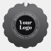 Carte Décorative Logo d'entreprise ou design & texte modifiable (Verso)