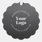 Carte Décorative Logo d'entreprise ou design & texte modifiable (Verso)