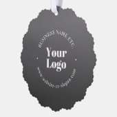 Carte Décorative Logo d'entreprise ou design & texte modifiable (Gauche)