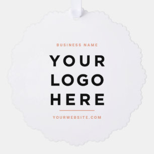 Carte Décorative Logo d'entreprise personnalisé Vacances minimes si