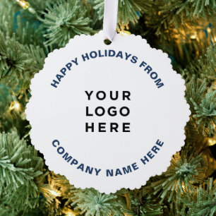 Carte Décorative Logo d'entreprise Simple Professional Christmas Tr