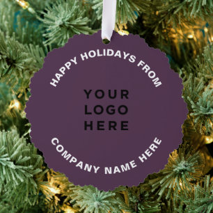 Carte Décorative Logo d'entreprise Simple Professional Christmas Tr