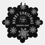 Carte Décorative Logo personnalisé Nom de l'entreprise Snowflake Jo (Recto)