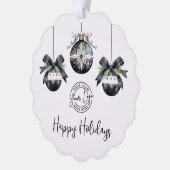 Carte Décorative Logo Simple Élégant Joyeuses Fêtes (Gauche)