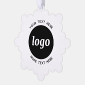Carte Décorative Logo simple et code QR texte (Gauche)