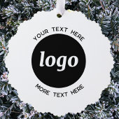 Carte Décorative Logo simple et code QR texte
