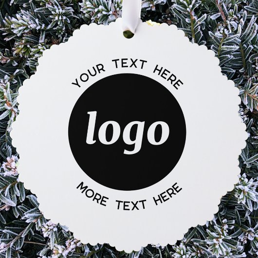 Carte Décorative Logo simple et code QR texte