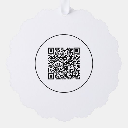 Carte Décorative Logo simple et code QR texte (Verso)