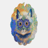 Carte Décorative Louis Wain 2 chats psychédéliques  (Droite)