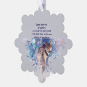 Carte Décorative Loup commémoratif de conservation du souvenir (Gauche)