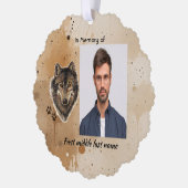 Carte Décorative Loup de souvenir mémorial Loups Animal (Gauche)